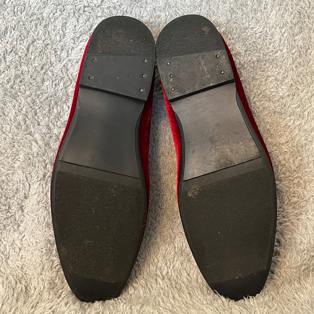 Giorgio Brutini Mens Cowell Red Velvet Loafer Dress Shoes Size 10.5 M - Picture 13 of 15